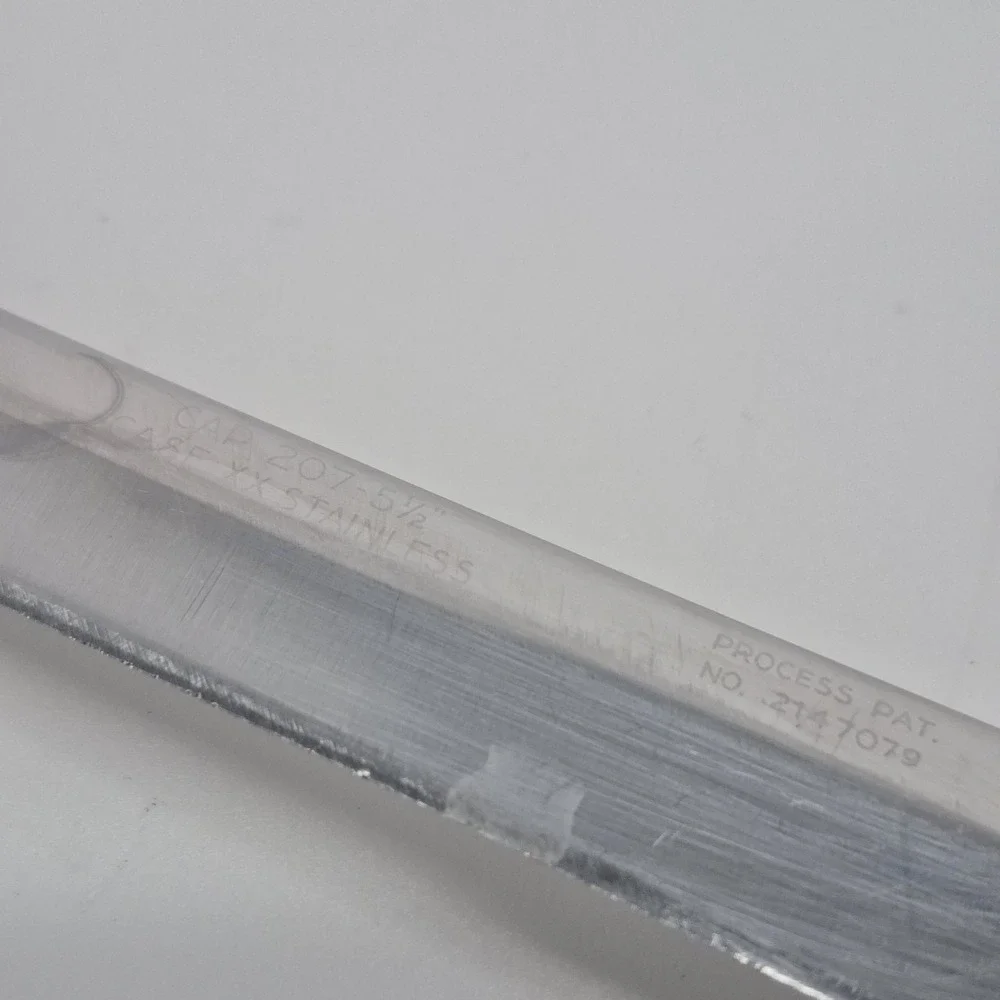 Vintage Case XX Cap 207-5 1/2 Stainless Full Tang Boning Knife Wood Handle